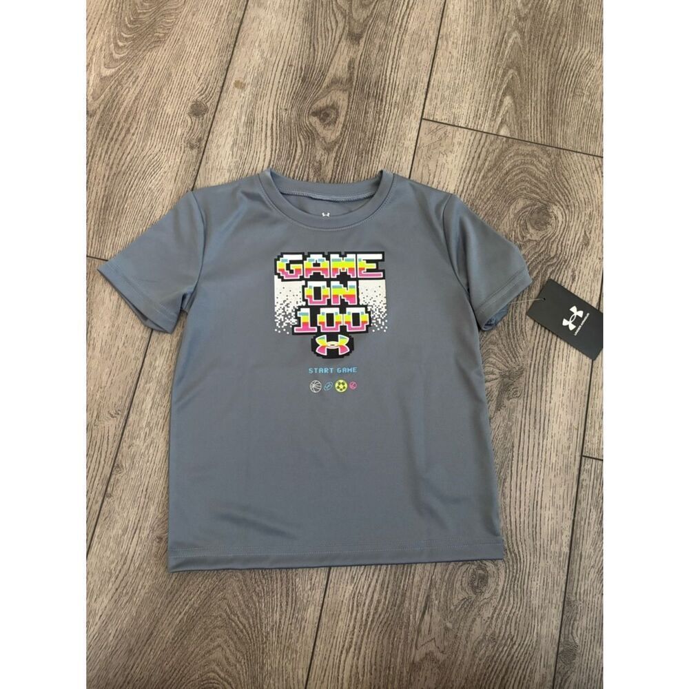 Under Armour Kids 'Game On' Short Sleeve Tee - Gray